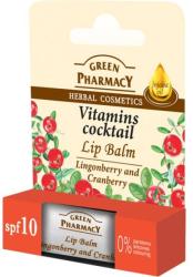 Green Pharmacy Balsam pentru buze cu extract de răchițele și merișor - Green Pharmacy Lip Balm With Lingonberry And Cranberry 3.6 g