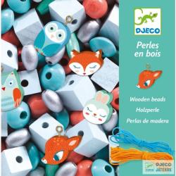 DJECO Wooden Beads - Small Animals ékszerkészítő (DJ09807)