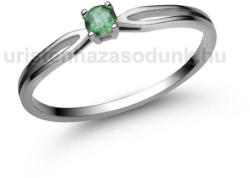E8FS - SMARAGD köves Fehér arany Eljegyzési Gyűrű (E8FS)