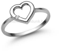  E352FZF - FEHÉR ZAFÍR köves Fehér arany Eljegyzési Gyűrű (E352FZF)