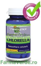 Herbagetica Chlorella 410 mg Alga Bogata in Minerale 60 capsule Herbagetica