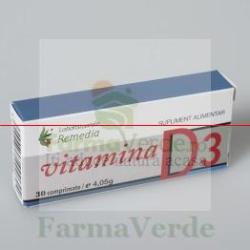 Remedia Vitamina D3 600 UI 30 cpr Remedia