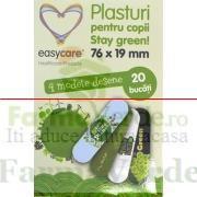 EASY CARE Plasturi pentru copii STAY GREEN 20 bucati Easy Care