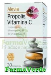 ALEVIA Propolis Vitamina C cu Echinacea 30 cpr Alevia