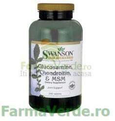 Swanson Glucosamine Chondroitin & MSM 120 comprimate Swanson