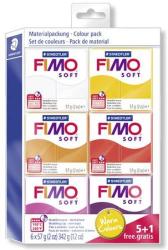 FIMO Soft Colour Pack égethető gyurma készlet meleg színek 6x57 g (FM802323)