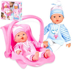 LOKO Toys Baba autósüléssel - 37 cm (98123)