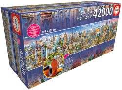Educa Panoráma puzzle - Around the world - A világ körül 42000db-os (17570)