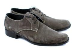 Rovi Design Pantofi barbati piele naturala (Intoarsa) casual si eleganti GRI - P34G (P34G)