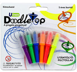 U Create Doodletop pingáló pörgettyű utántöltő 6 db-os