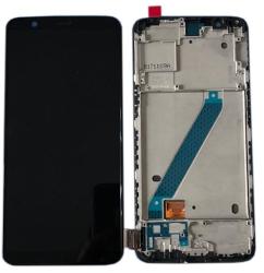  NBA001LCD003433 OnePlus 5T fekete OEM LCD kijelző érintővel kerettel, előlap (NBA001LCD003433)