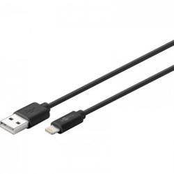 Goobay 72908 USB 2.0-A apa - Lightning adat- és töltőkábel 3m - Fekete (72908)