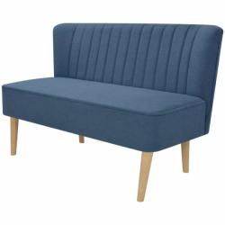 vidaXL Canapea cu material textil, 117 x 55, 5 x 77 cm, albastru (244072) Canapea