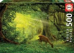 Educa Puzzle Little Deer Educa 500 piese și lipici Fix puzzle de la 11 ani (EDU17958) Puzzle