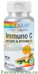  Immuno C with Zinc and Vitamin D3 30 capsule vegetale Secom Solaray