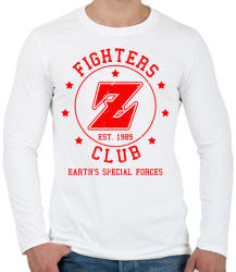 printfashion Dragonball Fighters Z Club - Férfi hosszú ujjú póló - Fehér (1108148)