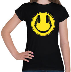 printfashion DJ Smile - Női póló - Fekete (1110422)