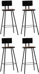 vidaXL Scaune de bar, 4 buc. , lemn masiv reciclat (245391)