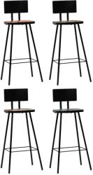vidaXL Scaune de bar, 4 buc. , lemn masiv reciclat (245393)