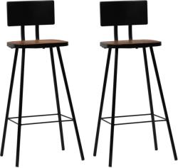 vidaXL Scaune de bar, 2 buc. , lemn masiv reciclat (245390)