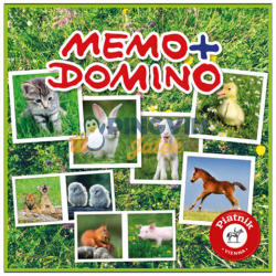 Piatnik Memo+Domino - Állatkölykök