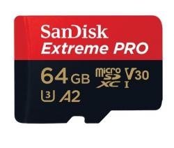 SanDisk Extreme Pro microSDXC 64GB C10/U3/V30 (SDSQXCY-064G-GN6MA/183520)