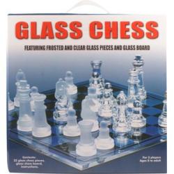 Glass Chess üveg sakk készlet 20 cm (15021)