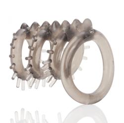 CalExotics Dr. Joel Support Master háromtagú ágacskás péniszgyűrű és herepánt - szeresdmagad