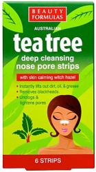 Beauty Formulas Benzi de curățare a porilor pentru nas - Beauty Formulas Tea Tree Deep Cleansing Nose Pore Strips 6 buc