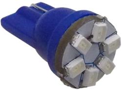  92730 Kék autós LED izzó pár (T10)