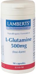 LAMBERTS ЛАМБЕРТС Л-ГЛУТАМИН 500 МГ. Х 90 КАПС. / lamberts l glutamine 500mg 90cap