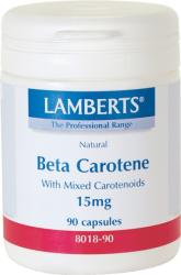 LAMBERTS ЛАМБЕРТС БЕТА КАРОТИН 15 МГ. 90 КАП. / lamberts natural beta carotene 15mg 90caps