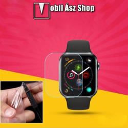  TPU okosóra képernyővédő fólia - CLEAR - 1db, törlőkendővel - A TELJES ELŐLAPOT VÉDI! - APPLE Watch Series 4 / 5 / 6 / SE / SE (2022) 44mm