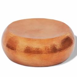 vidaXL Măsuță de cafea, aluminiu bătut la ciocan, culoare cupru/alamă (242323) Masa de cafea