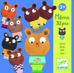 DJECO Memo Bear - Macik memóriajáték