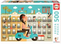 Educa Puzzle Drive your life Educa piese şi lipici Fix (EDU17987) Puzzle