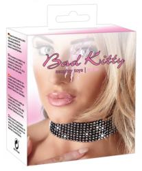 Bad Kitty - strasszos nyakpánt (fekete) - szexshop