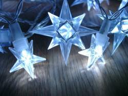 Nexos Karácsonyi LED világítás: csillagok - kék