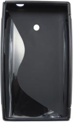 Husa silicon S-case neagra pentru LG Optimus L3 E400