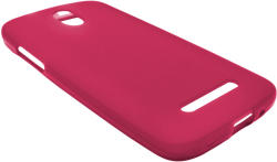 Husa silicon rosie (cu spate mat) pentru HTC Desire 500 / 506E