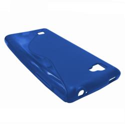 Husa silicon S-case albastra pentru LG Optimus 4X HD P880