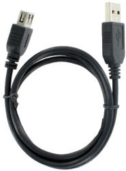  Cablu prelungitor USB 2.0 Male tip A - USB 2.0 Female tip A 0, 75 m negru