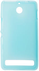 Husa silicon albastru deschis transparent (cu spate mat) pentru Sony Xperia E1 (D2004/D2005) / Sony Xperia E1 Dual Sim (D2104/D2105)
