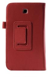 Husa tip carte rosie cu stand pentru Samsung Galaxy Tab 3 P3200 (SM-T211) / P3210 (SM-T210)