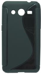 Husa silicon S-case neagra pentru Samsung Galaxy Core 2 (SM-G355)