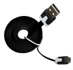 Cablu date si incarcare plat MSONIC MLU527NK Micro USB 2.0 A-B M/M 1 metru lungime negru