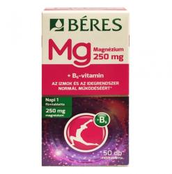 BÉRES Magnézium 250 mg+B6-vitamin filmtabletta 50 db