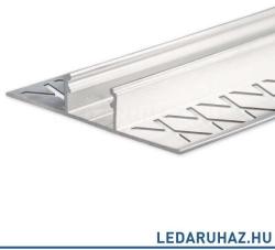 Ledium LED T-profil hidegburkolat, csempe dekorációhoz, lapok közé, ezüst eloxált alumínium, 2m (OH9113819)