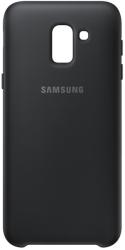 Husa Samsung EF-PJ600CBEGWW Dual Layer (plastic + silicon) neagra pentru Samsung Galaxy J6 2018