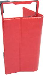 Husa universala GreenGo Smart Master rosie (reglabila) cu stand si rama mobila pentru telefoane cu diagonala de 4, 7 - 5, 1 inch